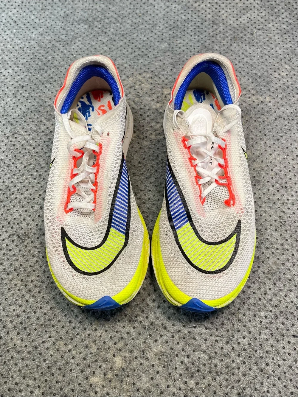 Nike ZoomX Streakfly Premium White Racer Blue Volt Shoes Size 6 Women’s